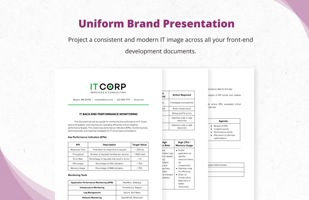 Content image for Monitoring Back-End Performance and Identifying Potential Problems Early On.