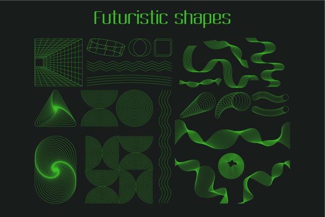 Featured image for Abstract and Geometric Shapes Trending in Graphic Design.